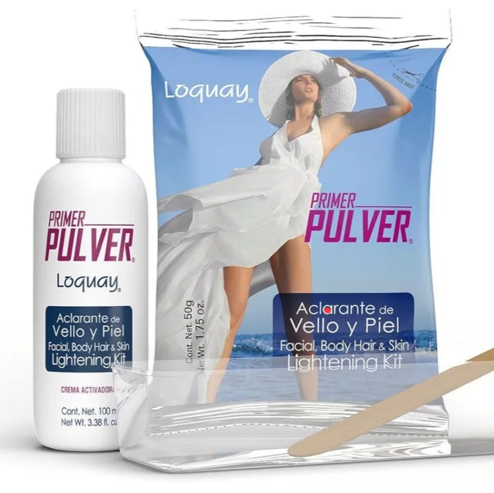 2 LOQUAY Primer Pulver skin lightening kit aclarante de vello - Picture 7 of 7